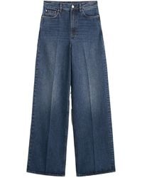 TOTEME - Waistband Denim Trousers - Lyst