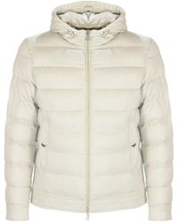 Eleventy - Quilted Hooded Jacket - Lyst