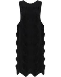 Issey Miyake - Linkage Sleeveless Knitted Dress - Lyst