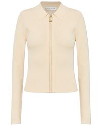Victoria Beckham - Zipped Polo Top - Lyst