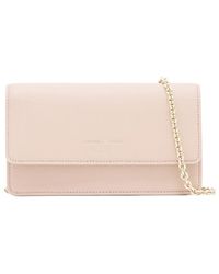 Emporio Armani - Logo Stamp Foldover Top Clutch Bag - Lyst
