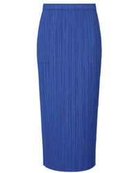 Pleats Please Issey Miyake - Monthly Colors: August Pleated-Pocket Midi Skirt - Lyst
