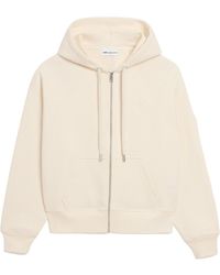 Ami Paris - Zipped Hoodie With Tonal Embossed Ami De Coeur - Lyst