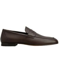 Tod's - Round Toe Slip-On Loafers - Lyst