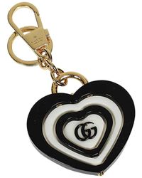Gucci - Double G Heart-Shaped Key Chain - Lyst