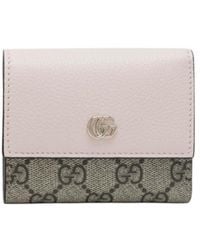 Gucci - Bi-Color Gg Marmont Mini Wallet - Lyst