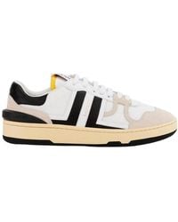 Lanvin - Panelled Low-Top Sneakers - Lyst