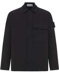 Stone Island - Compass Badge Overshirt - Lyst