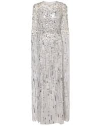 Jenny Packham - Ruby Caped Sequined Gown - Lyst