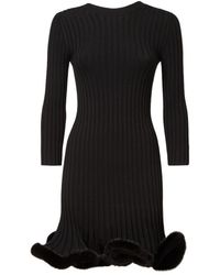 Fendi - Wool And Mink Dress - Lyst