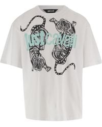 Just Cavalli - Tiger Graphic Crewneck T-Shirt - Lyst