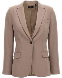Theory - Admiral Crepe Staple Blazer - Lyst