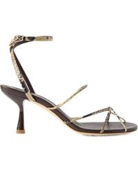 Christopher Esber - Blaze Snake-Effect Leather Sandals - Lyst
