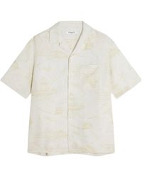 Maison Kitsuné - Maison Kitsuné Parisian Map Resort Shirt - Lyst
