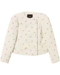 Twinset - Bouclé-Texture Embellished Jacket - Lyst