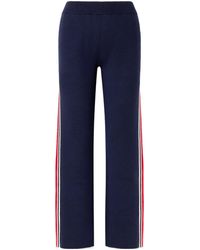 Fusalp - Benada Striped Wool-Blend Straight-Leg Pants - Lyst