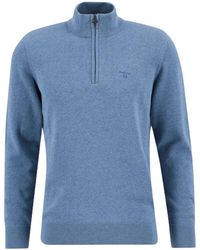 Barbour - Half-Zip Knitted Jumper - Lyst