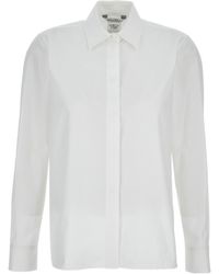 Max Mara - Long-Sleeve Logo-Appliqué Shirt - Lyst