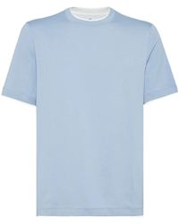 Brunello Cucinelli - Layered-Effect Crewneck T-Shirt - Lyst