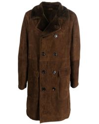 Brunello Cucinelli - Double-Breasted Straight Hem Coat - Lyst