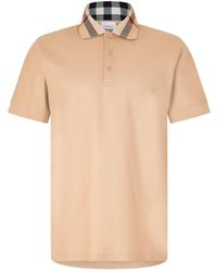 Burberry - Check Cotton Cody Polo Shirt - Lyst