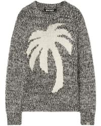 Palm Angels - Palm Intarsia Crewneck Knitted Jumper - Lyst