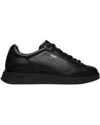BOSS - Lace-Up Sneakers - Lyst