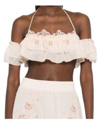 Ermanno Scervino - Lace-Trimmed Top - Lyst