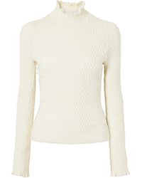 Proenza Schouler - Cable-Knit Cotton-Blend Sweater - Lyst
