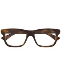 Bottega Veneta - Eyewear Rectangle Frame Glasses - Lyst