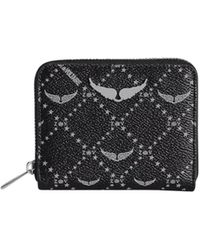 Zadig & Voltaire - Monogram Printed Zip-Around Wallet - Lyst