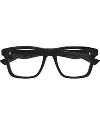 McQueen - Eyewear Square Frame Glasses - Lyst