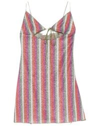 Oséree - Oséree Cut-Out Lurex Mini Dress - Lyst