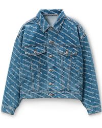 Alexander Wang - Button-Up Denim Jacket - Lyst