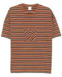 Nanushka - Wren Monogram-Patch Striped T-Shirt - Lyst