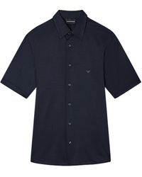 Emporio Armani - Slimfit Shortsleeve Shirt - Lyst