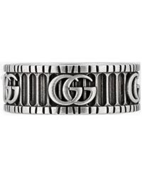 Gucci - Gg Marmont Wide Ring - Lyst