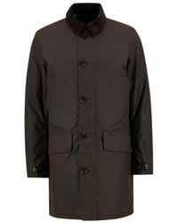 Barbour - Cotton Buttoned Coat - Lyst