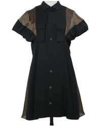 Sacai - Wool Dress - Lyst