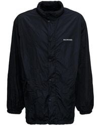 Balenciaga - Logo Printed Windbreaker - Lyst