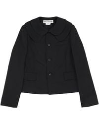 Comme des Garçons - Double Collar Wool Blazer - Lyst