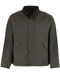 Barbour - Corduroy Collar Buttoned Jacket - Lyst