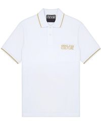 Versace Jeans Couture - Logo-Embroidered Cotton Polo Shirt - Lyst