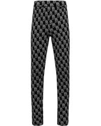 we11done - Monogram Knitted Trousers - Lyst