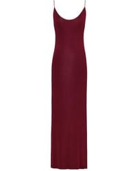 Saint Laurent - Chain-Link-Strap Open-Back Maxi Dress - Lyst