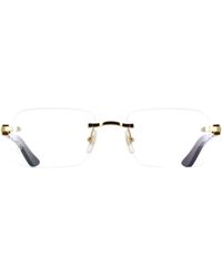 Cartier - Rectangular Frame Glasses - Lyst