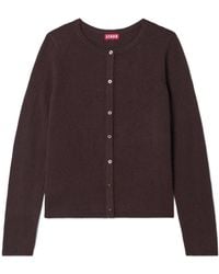 STAUD - Midnight Cashmere Cardigan - Lyst