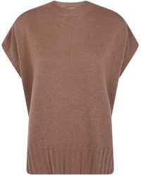 Twinset - Sleeveless Knit Knitted Top - Lyst