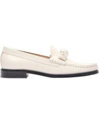 Stuart Weitzman - Round Head Loafer Shoes - Lyst
