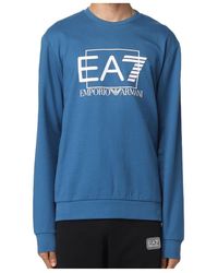 EA7 - Logo Printed Sweater - Lyst